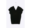 Черная блузка c V-образным вырезом Emka B2402/harvi