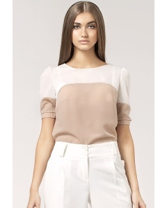 Двухцветная блузка Nife B25
