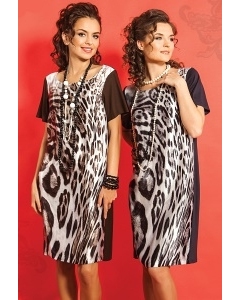 Леопардовое платье Topdesign Premium PA5 43
