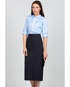 Длинная тёмно-синяя юбка Emka Fashion 516-sandra