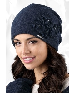 Тёмно-синяя шапка Kamea Andora