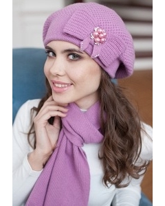 Комплект (шапка+шарф) Landre Серафима (розовый)