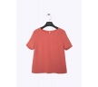 Коралловая блузка спортивного кроя Emka B2559/cozy