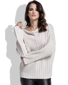 Женский свитер бежевого цвета Fimfi I212