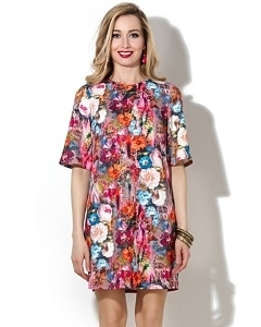 Короткое прямое платье Donna Saggia DSP-141-63t