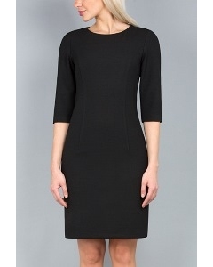 Чёрное платье-футляр Emka Fashion PL-403/ofeliya