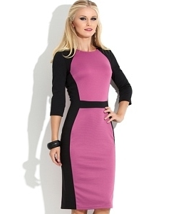 Черно-розовое платье Donna Saggia DSP-106-58t