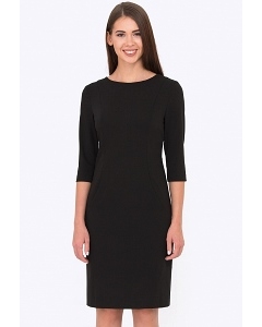 Чёрное платье-футляр Emka Fashion PL-569/milisa