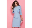 Платье-футляр голубого цвета Donna Saggia DSP-295-4