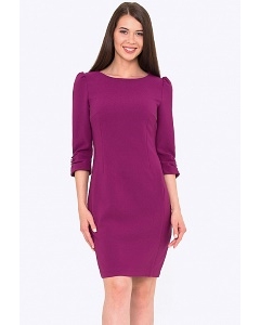 Фиолетовое платье-футляр Emka PL443/magenta