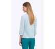 Женская блузка из фактурной ткани мятного цвета Emka B2204/saffa