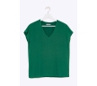 Летняя свободная блузка зеленого цвета Emka B2314/calvin