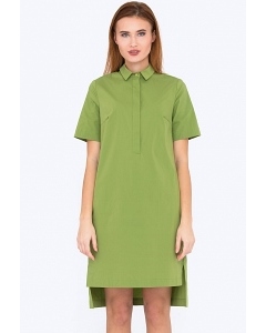 Хлопковое платье зеленого цвета Emka Fashion PL-566/makariya