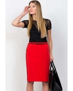 Красная юбка-карандаш Emka Fashion 559-madina