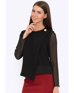 Чёрная блузка Emka Fashion b 2206/cleni
