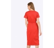 Платье с запахом красного цвета Emka PL783/fox