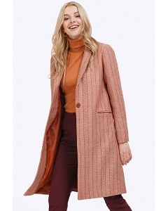 Оранжевое женское пальто Emka R026/mirtle