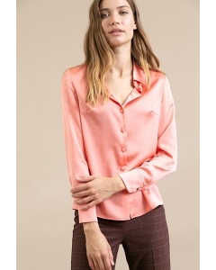 Легкая блузка кораллового цвета Emka B2428/ririba