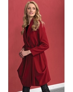 Женское красное шерстяное пальто Zaps Ever