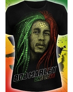 Мужская футболка Bob Marley (светится  темноте)