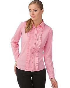 Офисная блузка розового цвета | Б843-1615