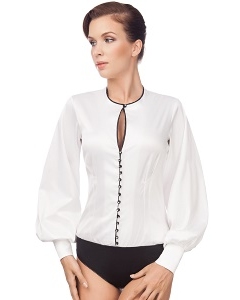 Чёрно-молочная блузка-боди Viva La Donna Б 02-2