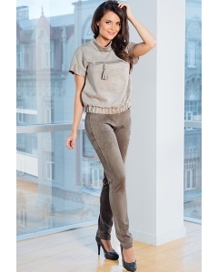 Женские брюки цвета хаки TopDesign Premium PA7 15