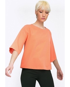 Весенняя блузка персикового цвета Emka B2311/smoozi