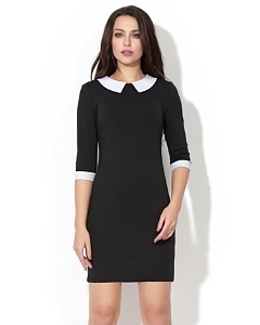 Чёрно-белое платье Donna Saggia | DSP-41-4t