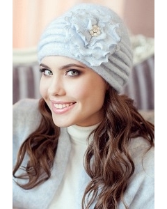 Комплект (шапка и шарф) голубого цвета Landre Дина